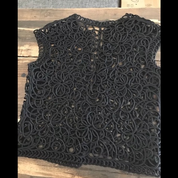 Handmade Ribbon Black Vest Small - Picture 6 of 6